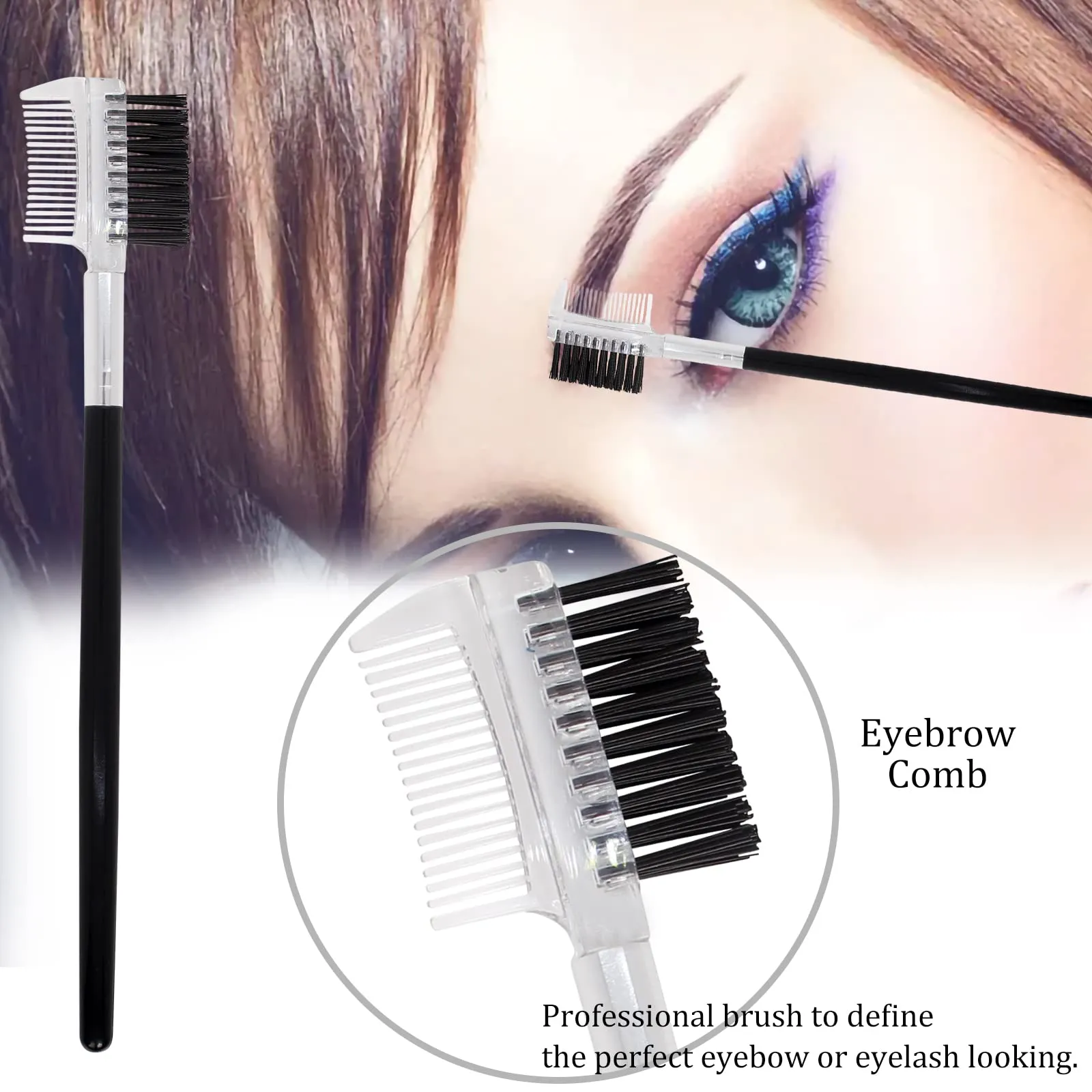 102 Disposable Eye lash Brush Mascara Wands Spoolies Silicone Professional Applicator Tool Accessories Eyebrow Brush for Extension Eyelash and Make up