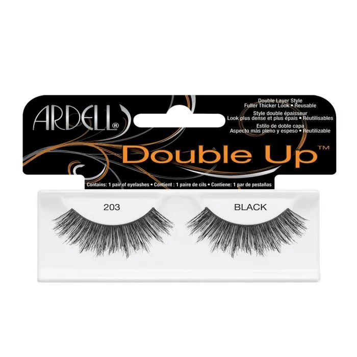 Ardell Double Up Strip Lashes, 203 Black