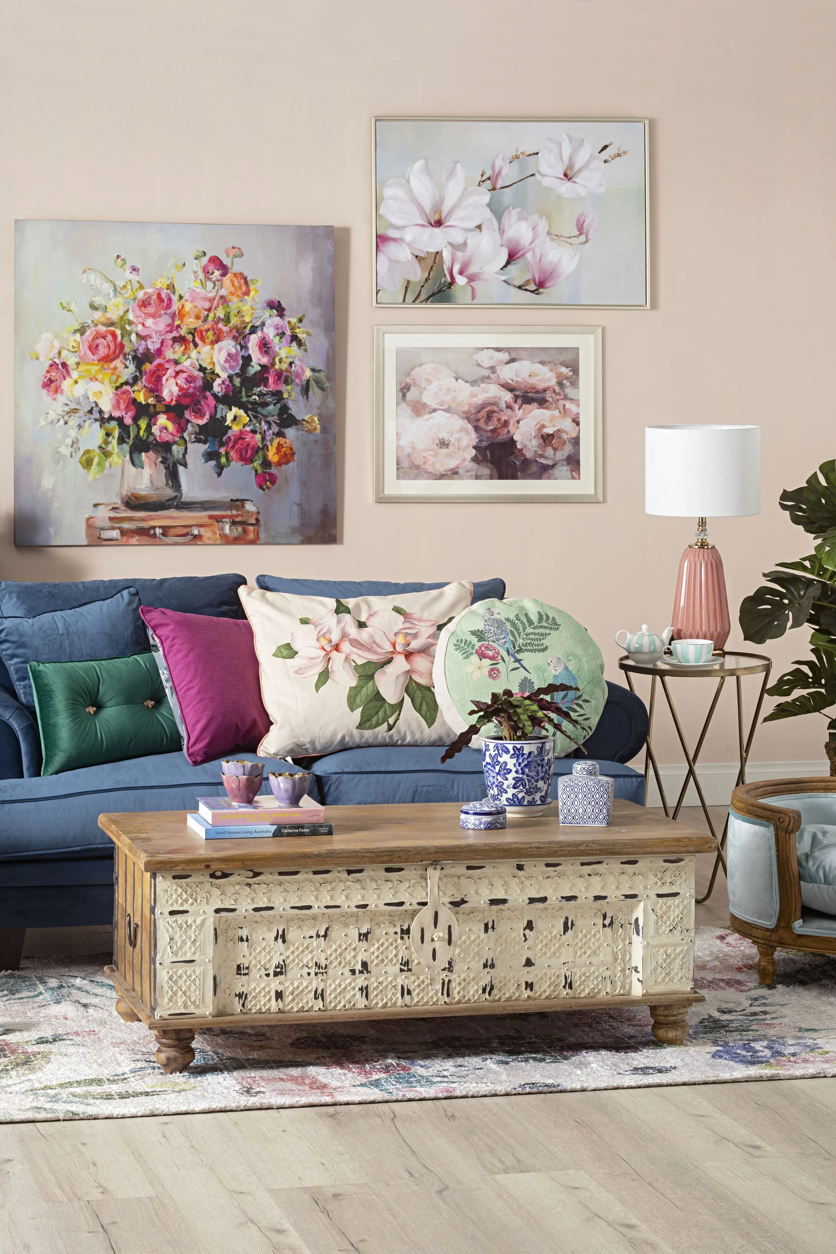 Arthouse Magnolia Blooms Framed Print 90x60cm