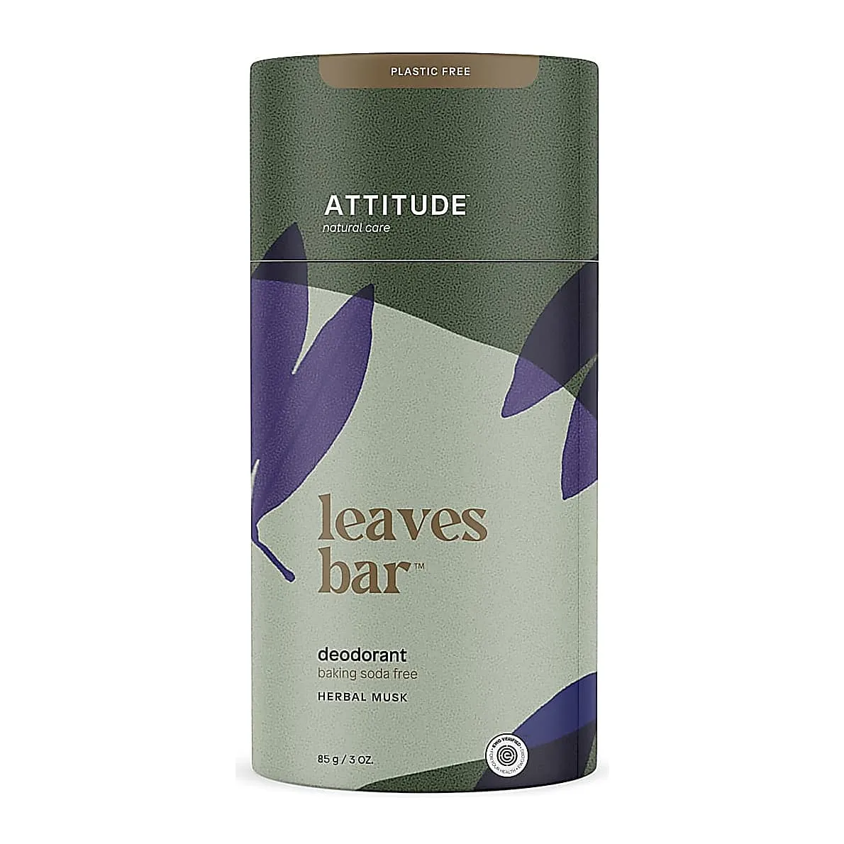 Attitude Leaves Bar Herbal Musk Deodorant Long Lasting Protection 85g
