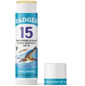 Badger Clear Zinc Lip Balm SPF 15