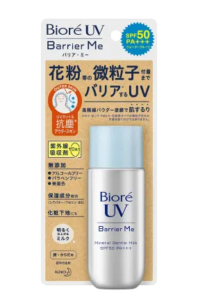 Biore UV Barrier Me Mineral Gentle Milk 50ml SPF50 / PA    Sunscreen