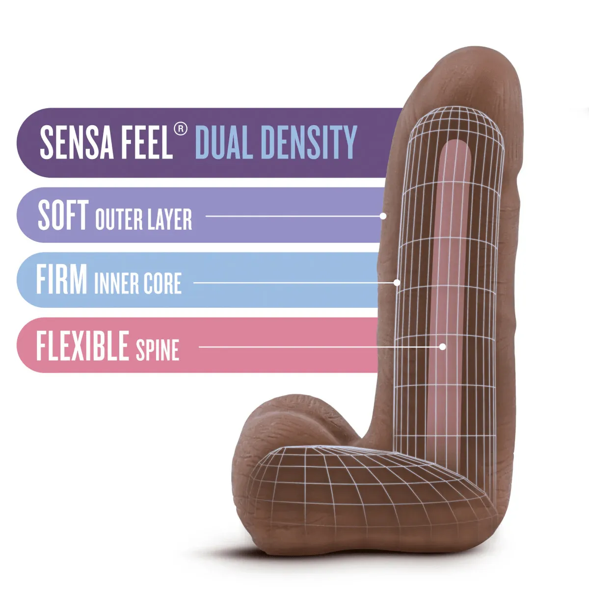 Blush Au Naturel Latin Carlito 5.5" Dildo