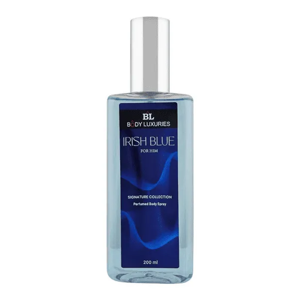 BODY LUXURIES IRISH BLUE PERFUMED BODY SPRAY 200ML