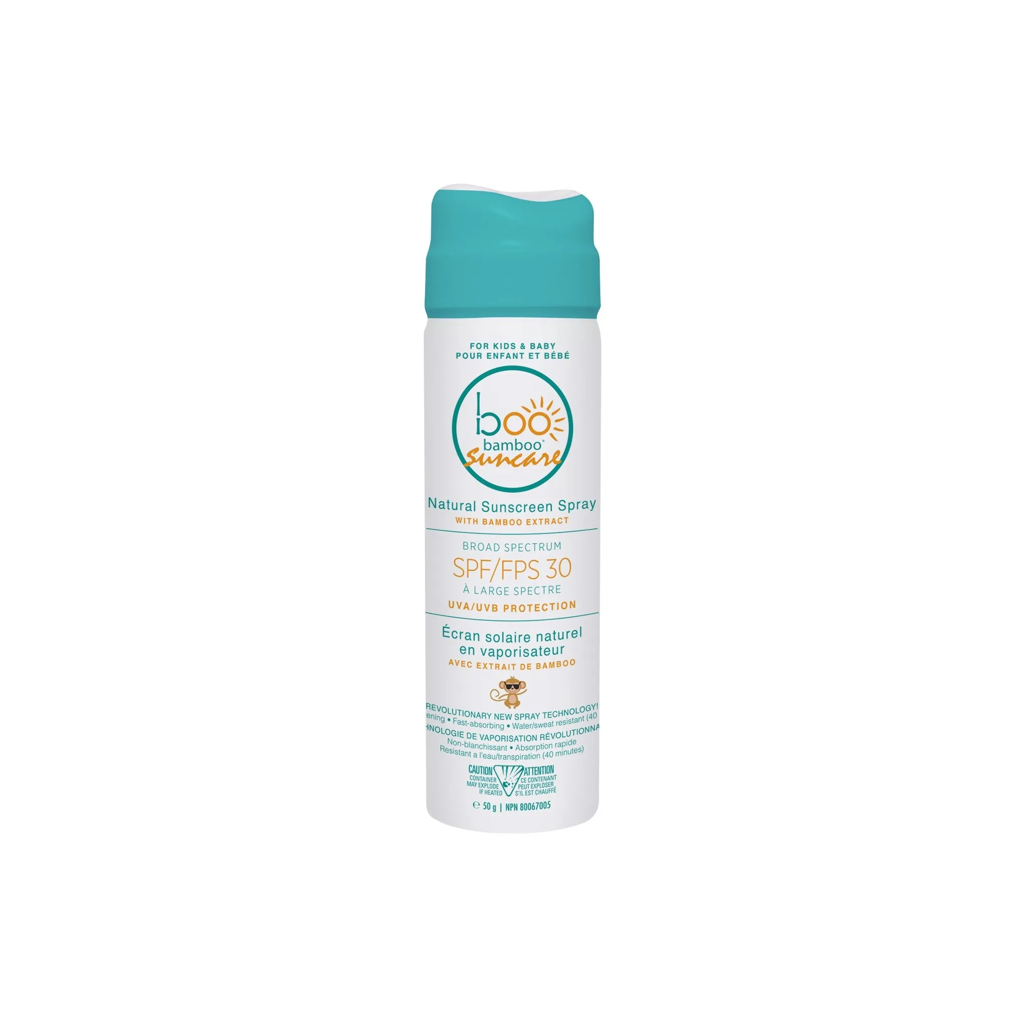 Boo Bamboo Sunscreen Spray Kids&Baby SPF30 50g