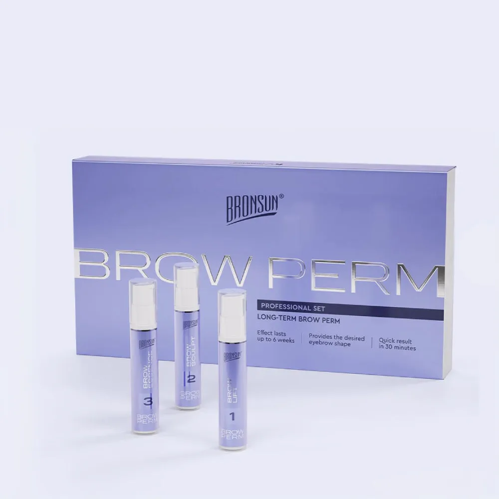 Bronsun Long-Term Brow Perm Composition Bundle- 3 Pieces