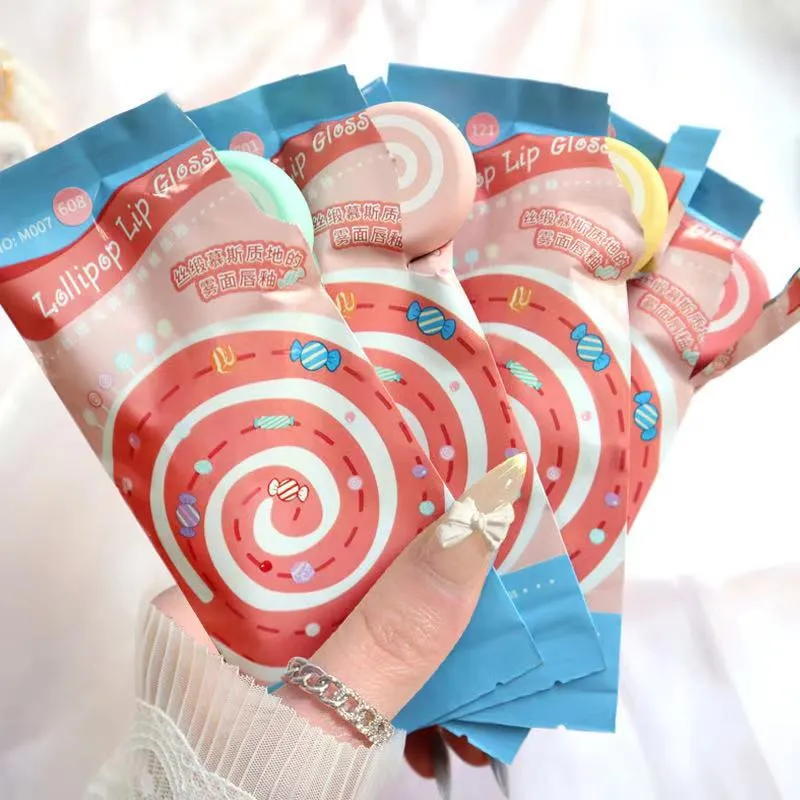 Cute Lollipop Matte Velvet Lip Gloss Waterproof & Long-lasting Lip Gloss