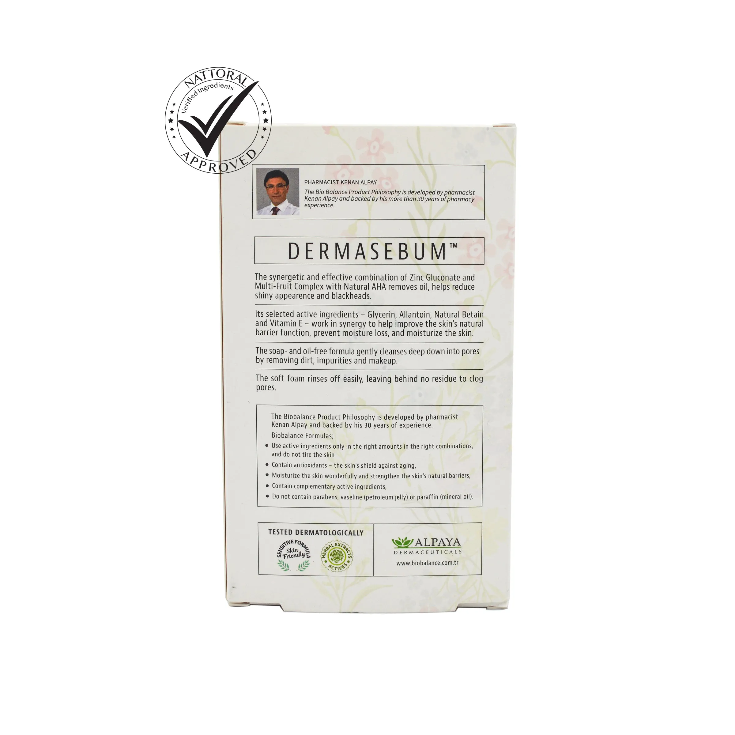 Derma- Sebum Purifying Facial Cleansing Gel for oily acne prone skin -250ml- Biobalance