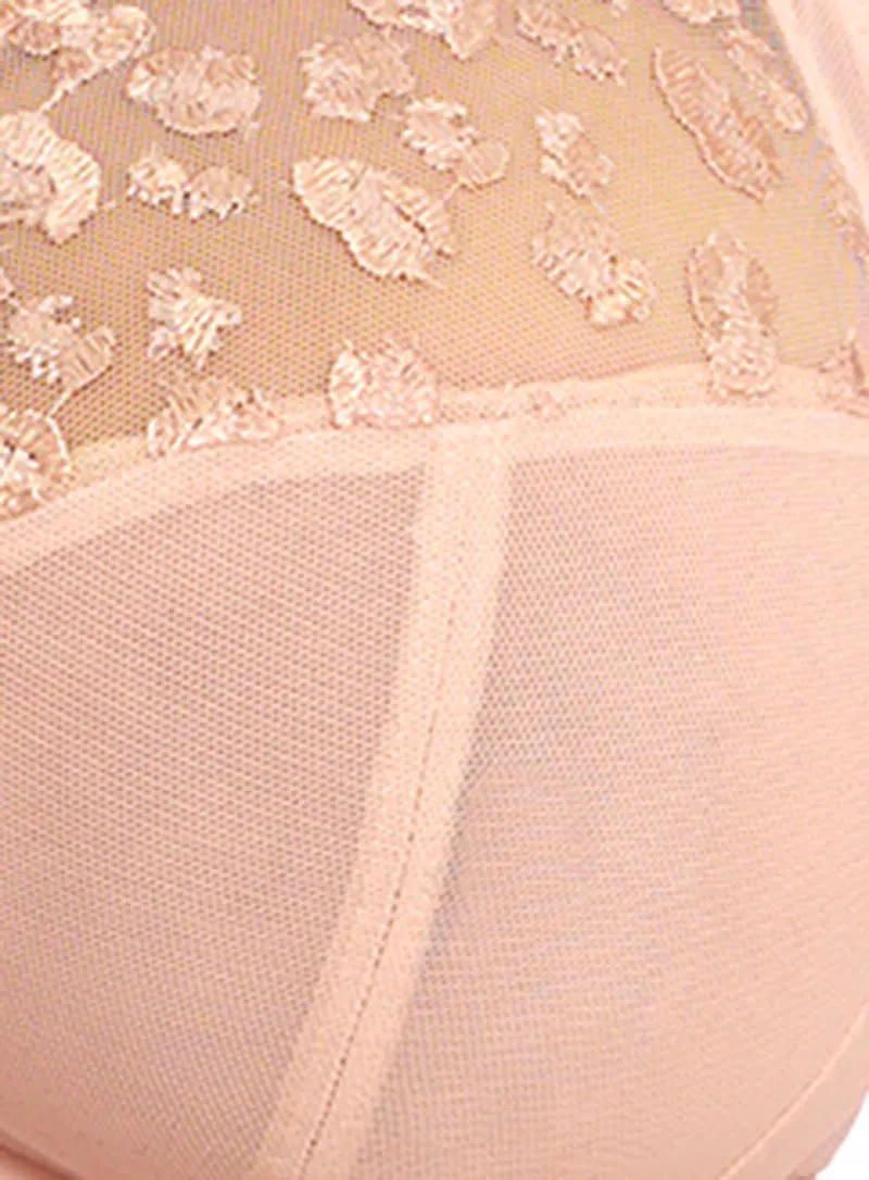Elomi: Namrah Underwired Plunge Bandless Bra Pale Blush