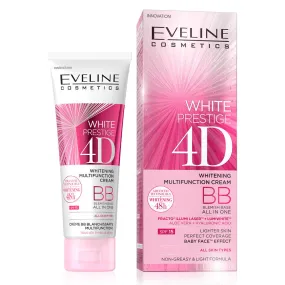 Eveline White Prestige 4D Whitening Multi-Function BB Cream - 50ml | ايفيلين بيبي كريم لتفتيح البشرة - 50 مل