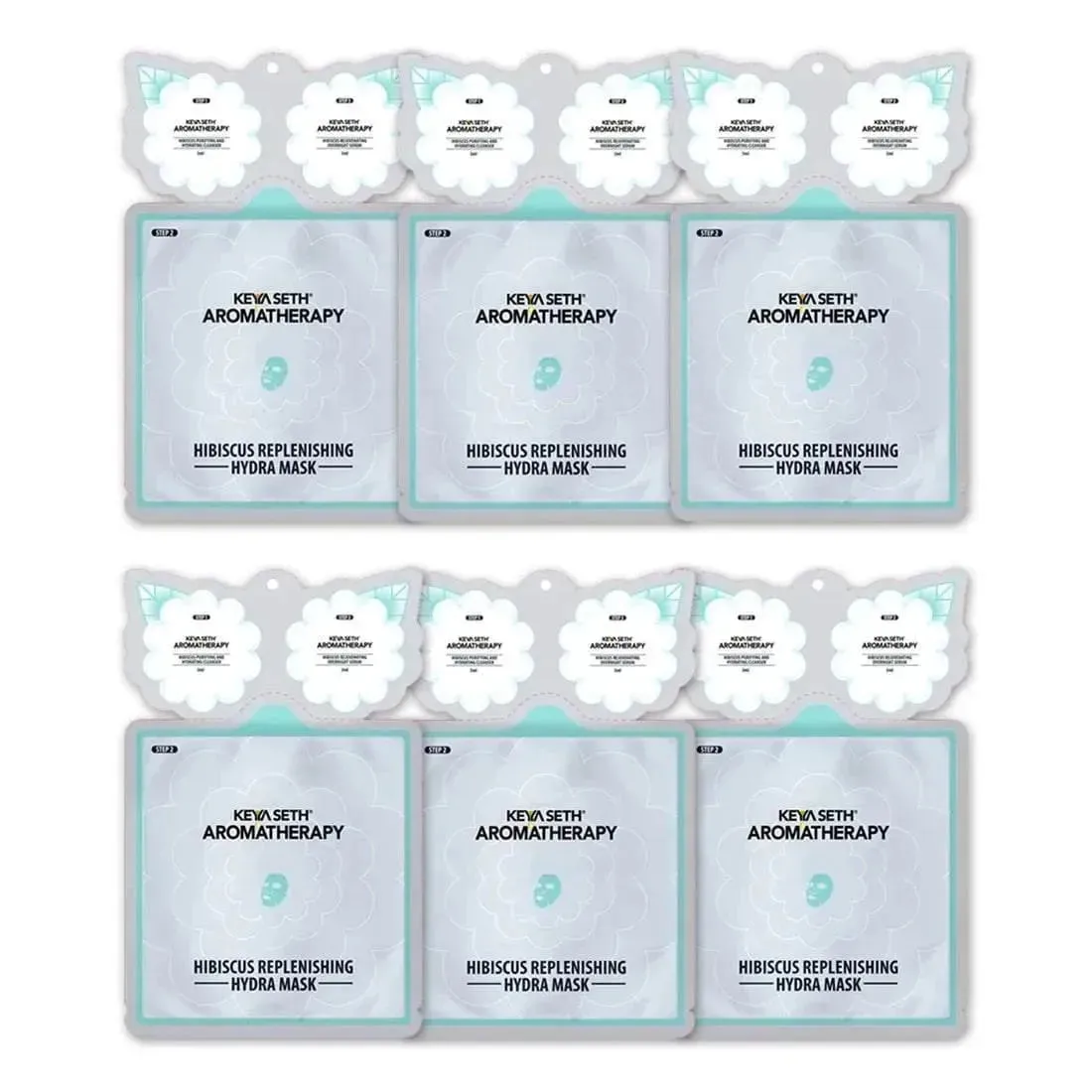 Free Hibiscus Replenishing Hydra 3-In-1 Facial Sheet Mask, Cleanser   Mask   Overnight Serum, Enriched with Hyaluronic Acid & Vitamin E