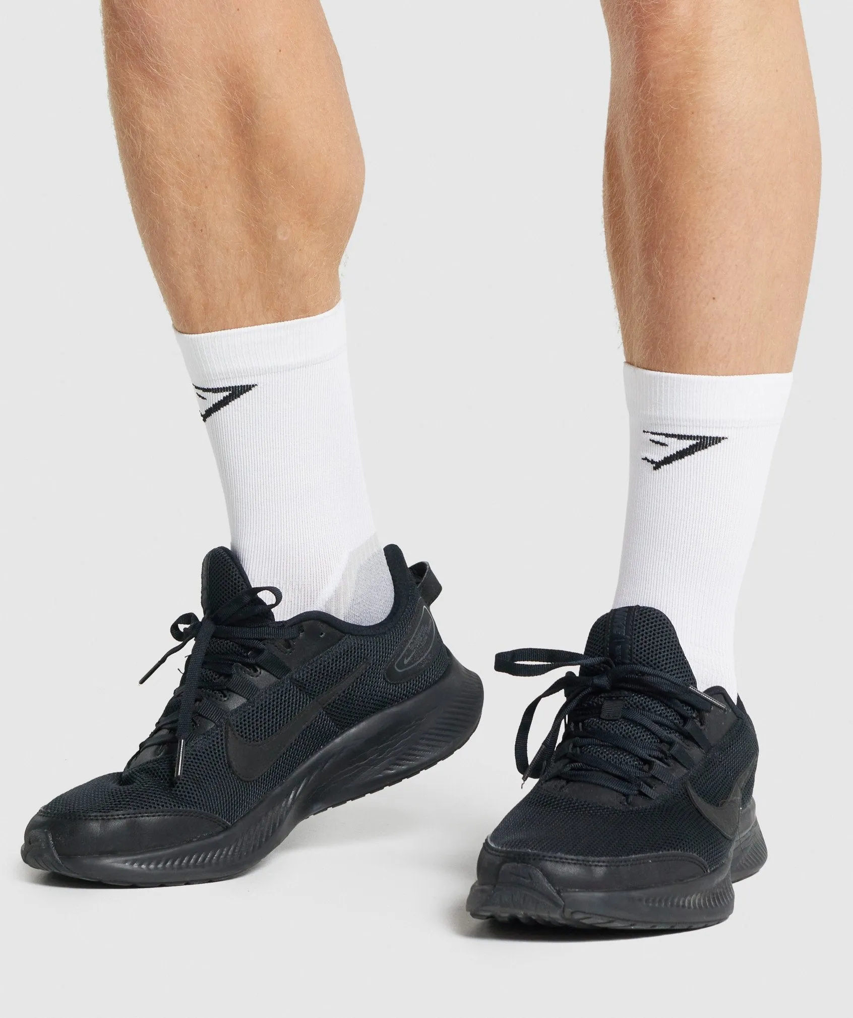 Gymshark Lightweight Running Crew Socks - White