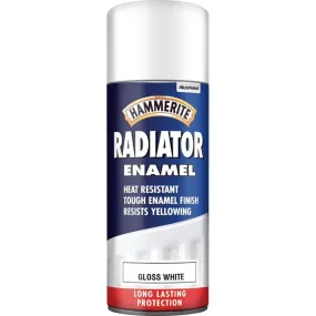 Hammerite White Gloss Radiator 400Ml Spray