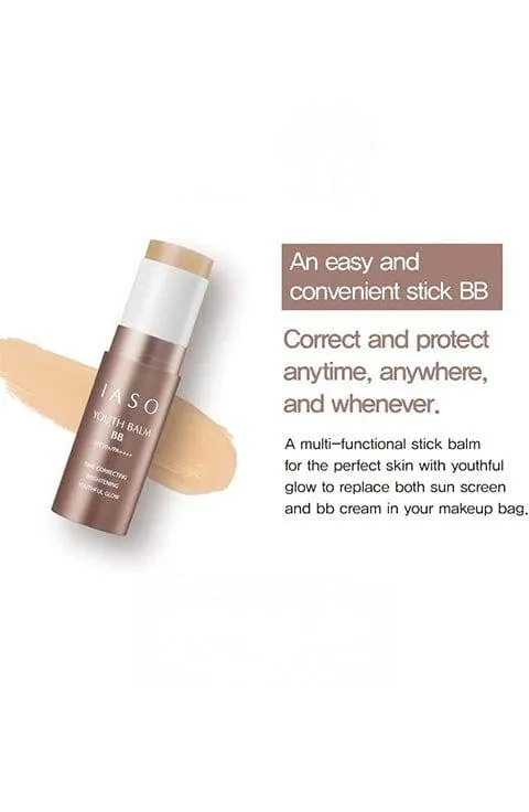 IASO Youth Balm BB, Multi-Functional Stick Balm with BB & Sunscreen (SPF50 /PA    )