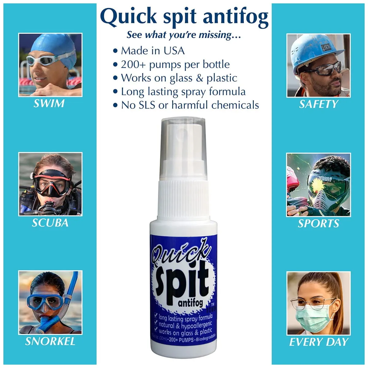 Jaws Quick Spit Antifog With JAWS Cloth