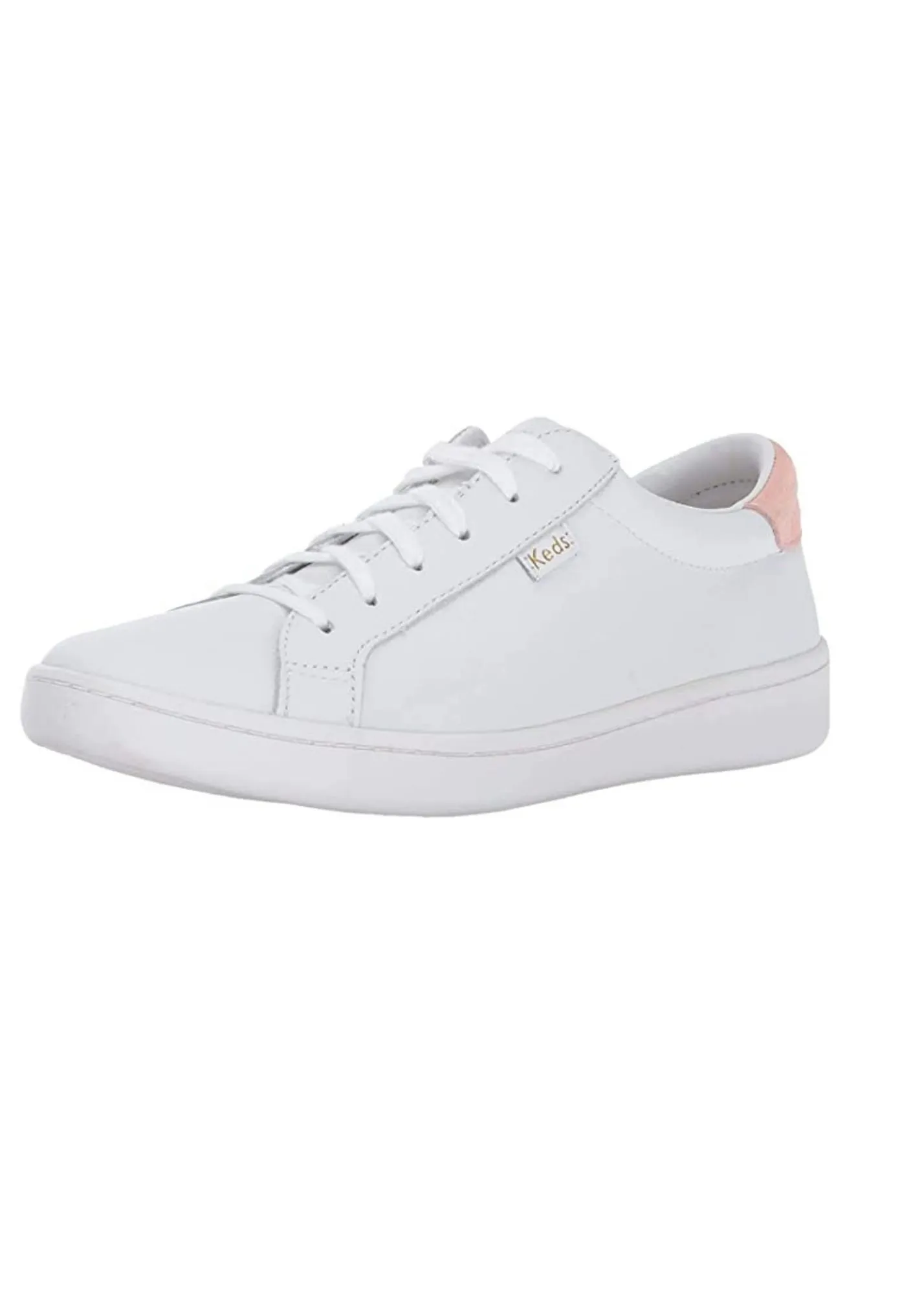 Keds White   Blush Leather Sneaker - FINAL SALE