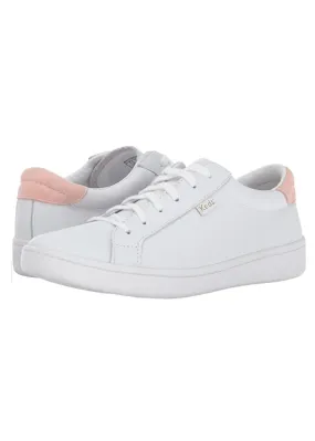 Keds White   Blush Leather Sneaker - FINAL SALE