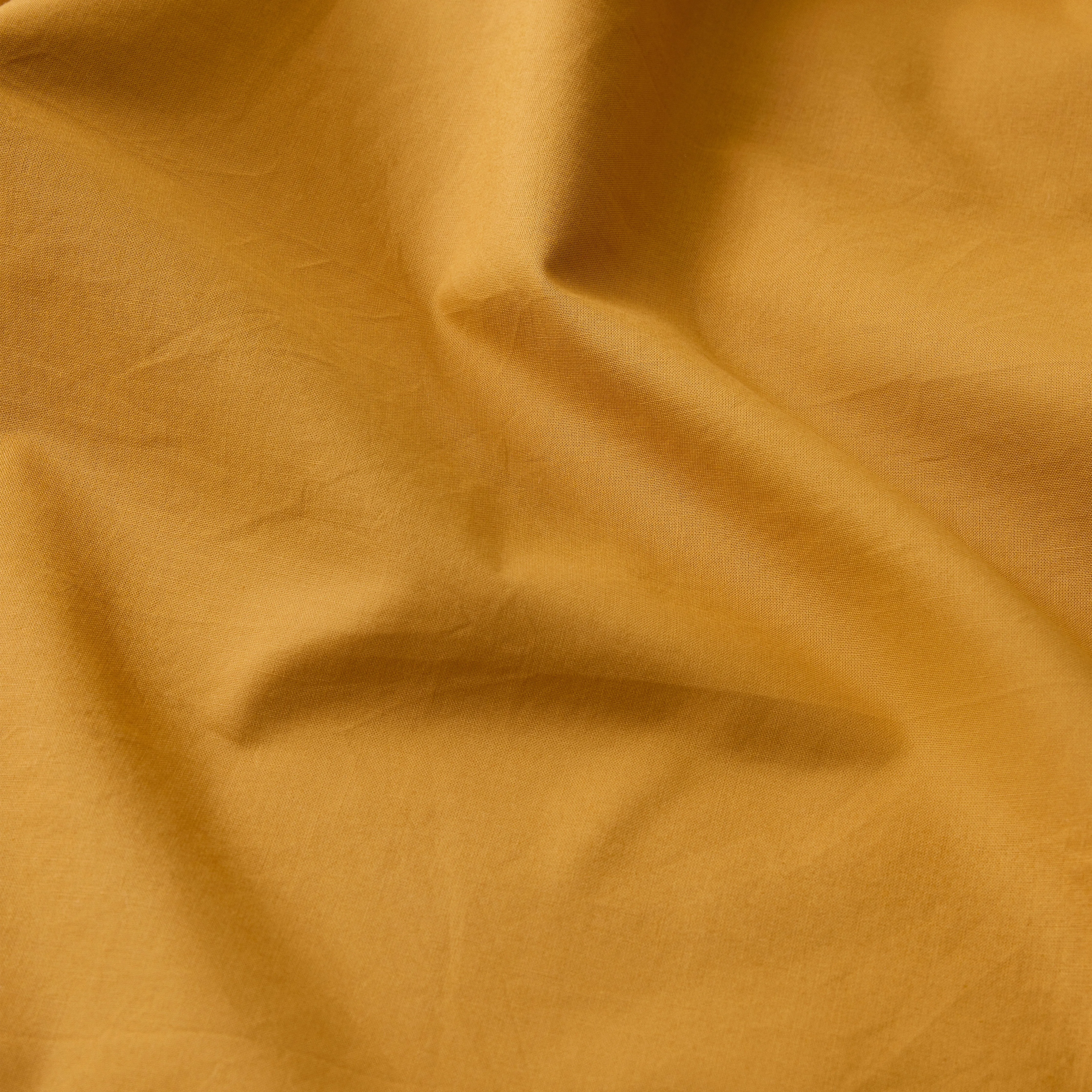 Leo Washed Cotton - Mustard Flat Sheet