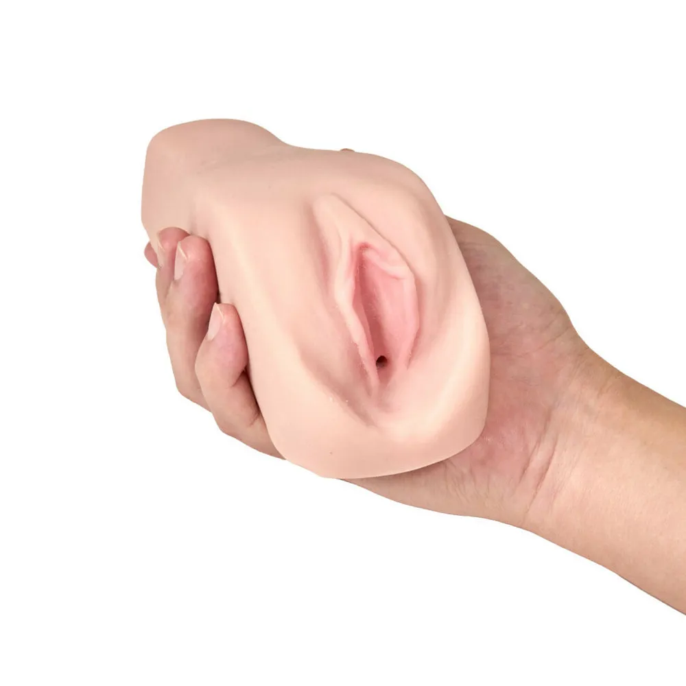 M Elite Soft   Wet Natasha Vagina Stroker with Bullet Vibrator Beige