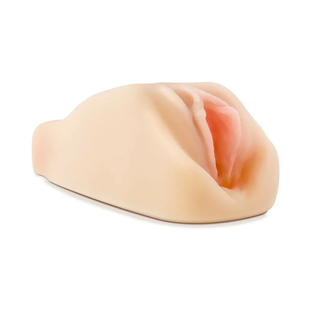 M Elite Soft   Wet Natasha Vagina Stroker with Bullet Vibrator Beige