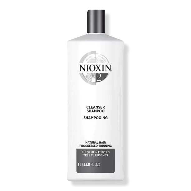 Nioxin 2 Cleanser Shampoo Natural Hair Progressed Thinning 10oz