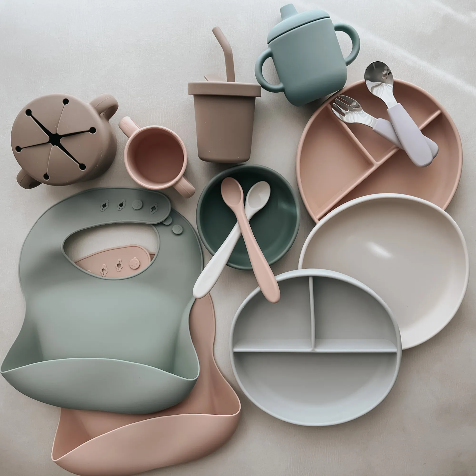 noüka Suction Bowl - Soft Blush