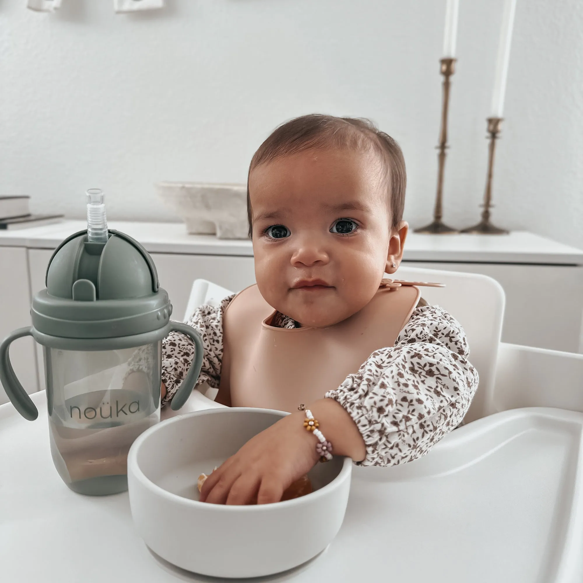 noüka Suction Bowl - Soft Blush