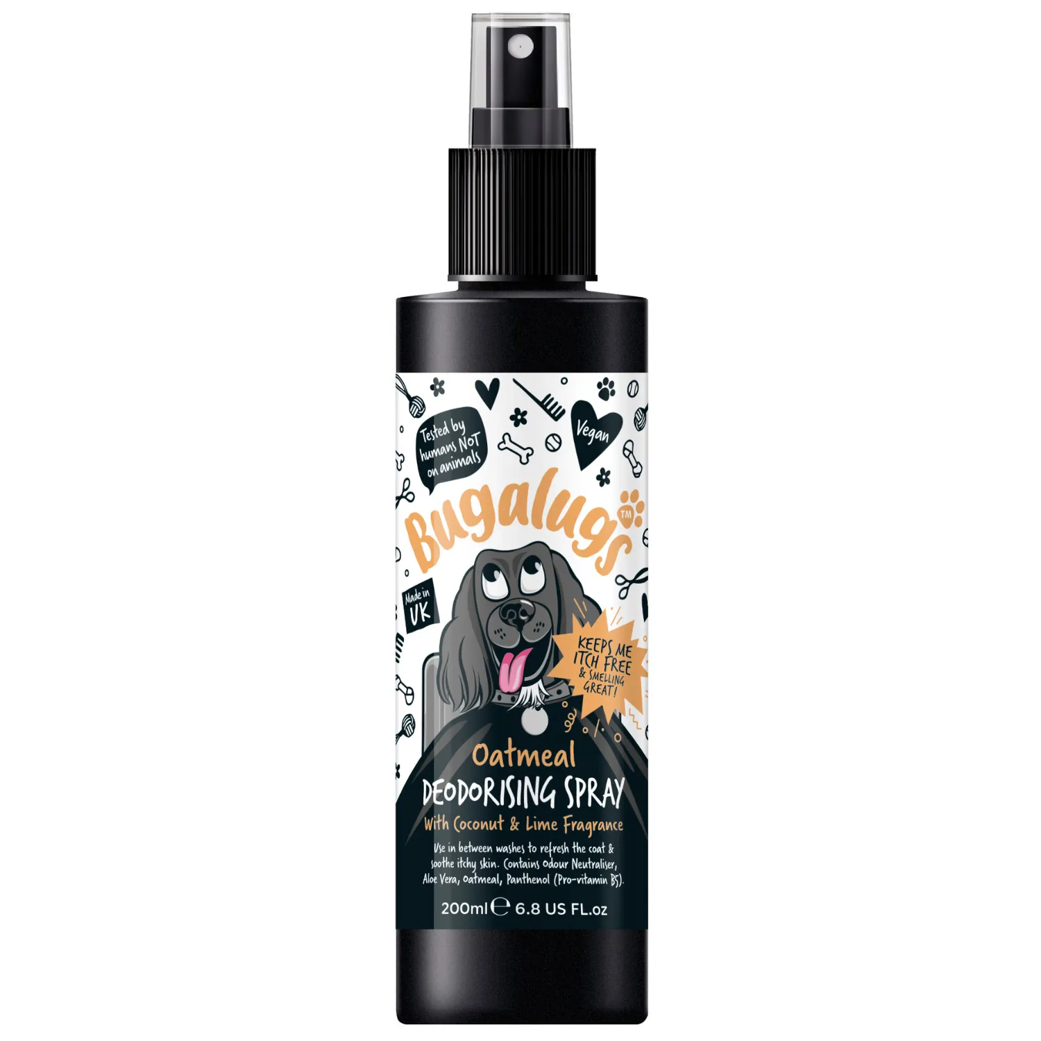 Oatmeal Dog Deodorising Spray with Coconut & Lime Fragrance