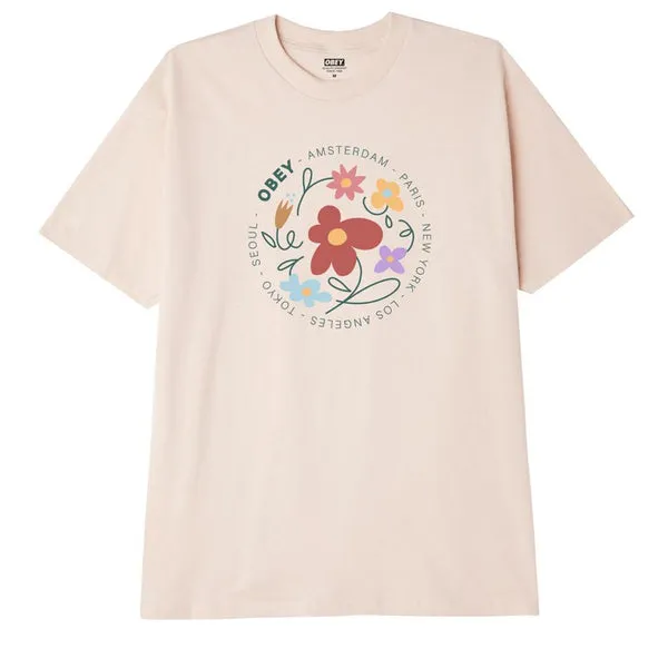 Obey Flower Dance T-Shirt - Cream