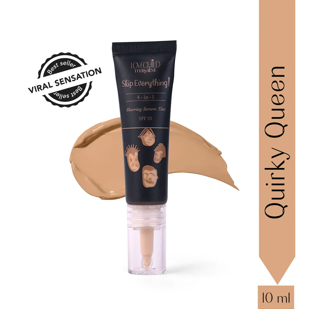 Quirky Queen- Skip Everything Blurring Pocket Serum Skin Tint (10ml)  4-in-1 Benefits
