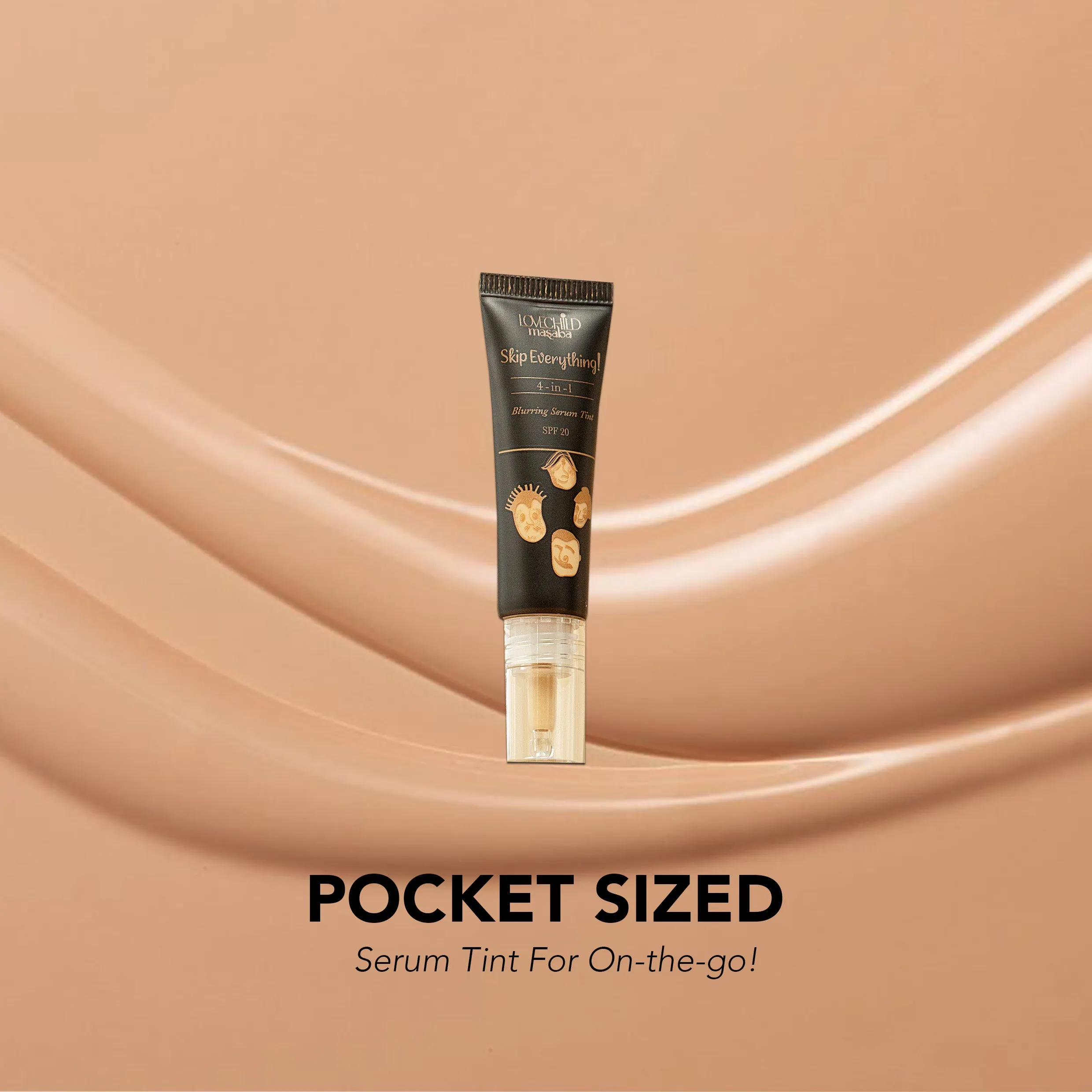 Quirky Queen- Skip Everything Blurring Pocket Serum Skin Tint (10ml)  4-in-1 Benefits