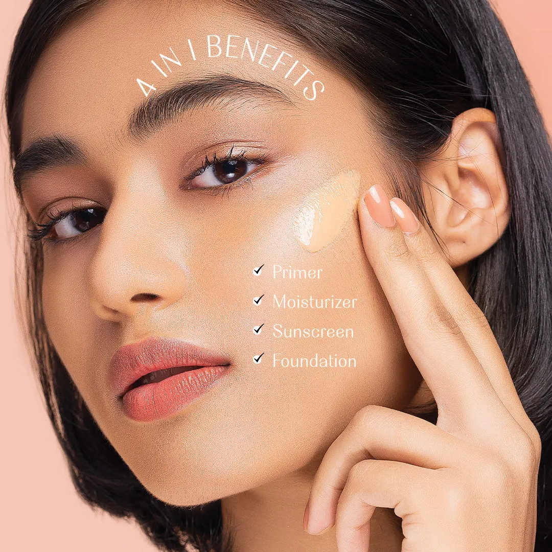 Quirky Queen - Skip Everything Blurring Serum Skin Tint Without Brush 4-in-1 Benefits