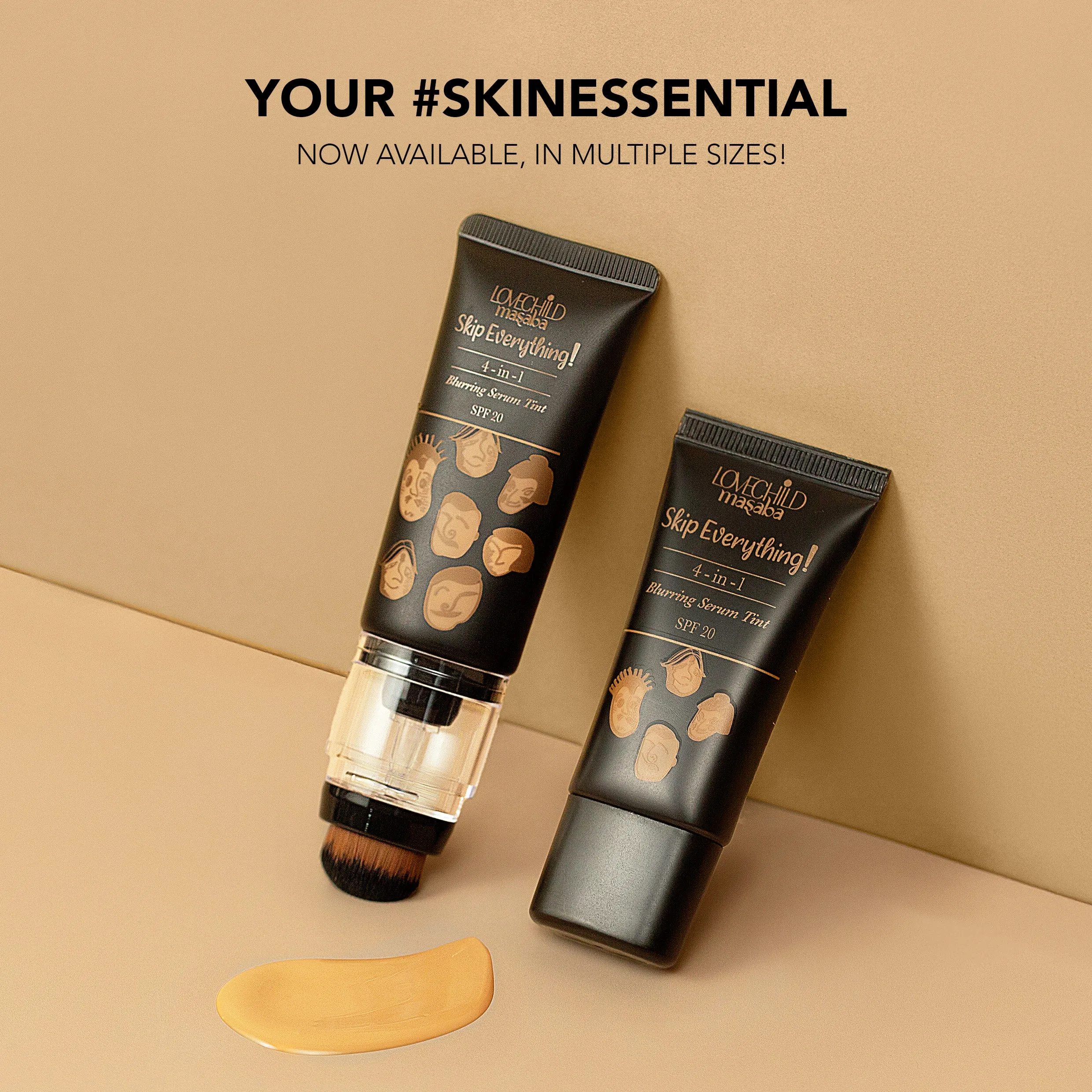 Quirky Queen - Skip Everything Blurring Serum Skin Tint Without Brush 4-in-1 Benefits