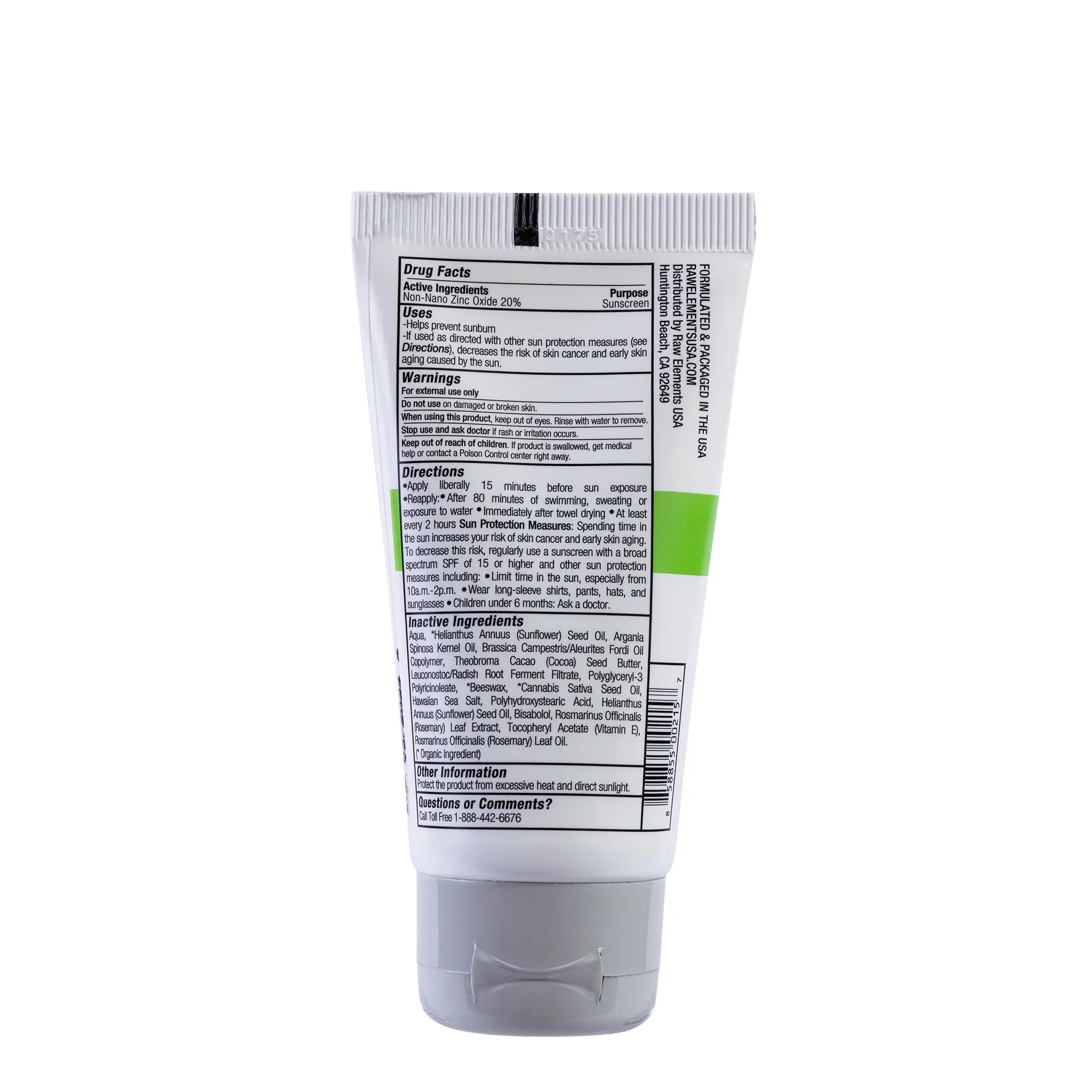 Raw Elements Daily Moisturizer Tube SPF 30  (2 oz)