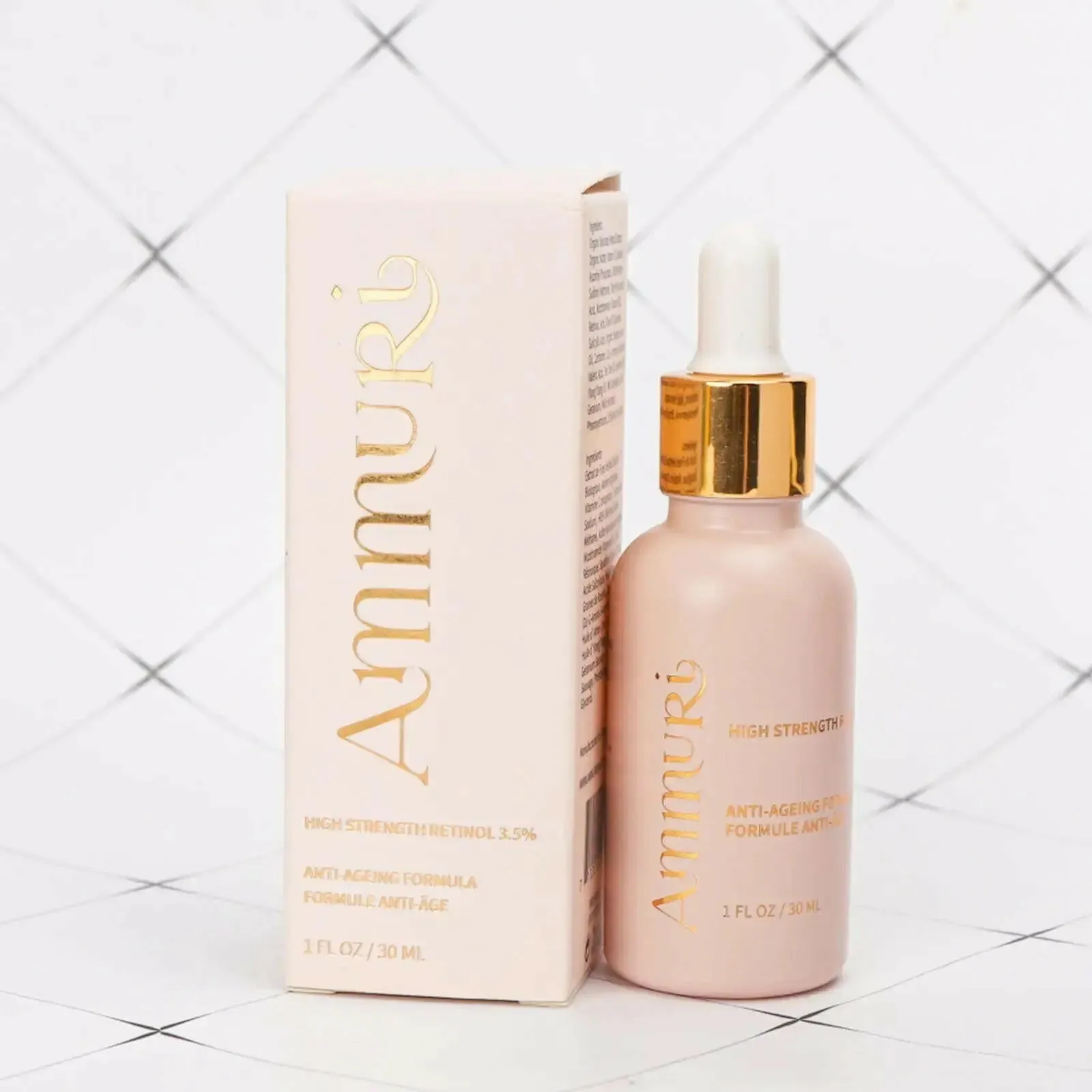 Retinol Face Serum 3.5% High Strength 30ml - with Hyaluronic acid, Vitamin C, E, B3, Aloe Vera