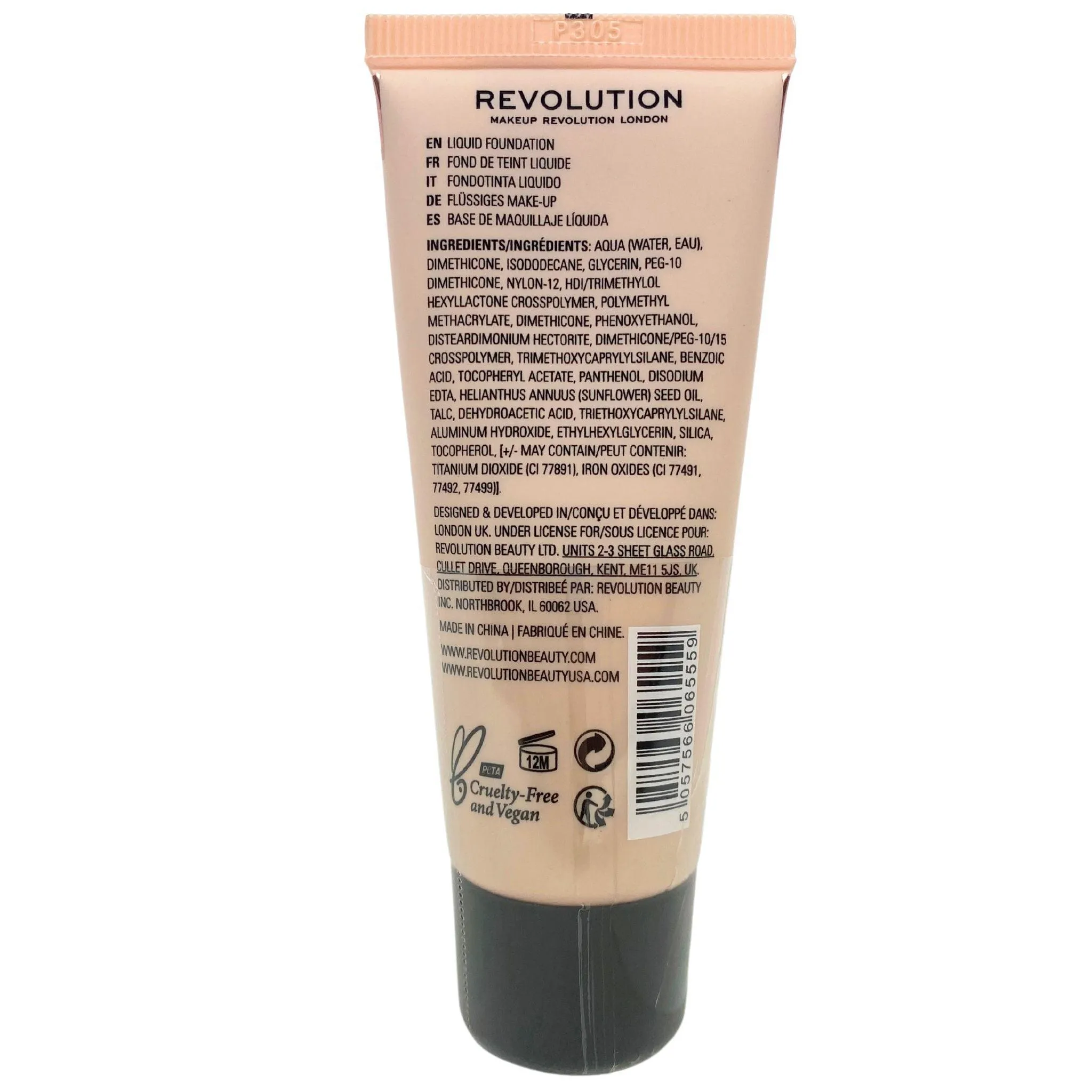 Revolution Matte Base Pore Blurring Full Coverage Foundation 0.95oz (60 Pcs Lot)