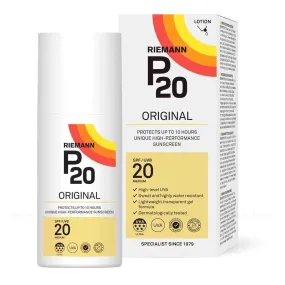 Riemann P20 SPF20 MEDIUM Sunscreen Lotion 200ml UVA & UVB Protection