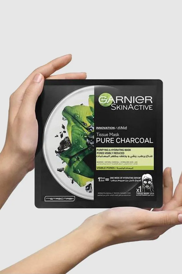 Skinactive Pure Charcoal Hydrating Face Tissue Mask For Pore Tightening