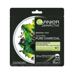 Skinactive Pure Charcoal Hydrating Face Tissue Mask For Pore Tightening