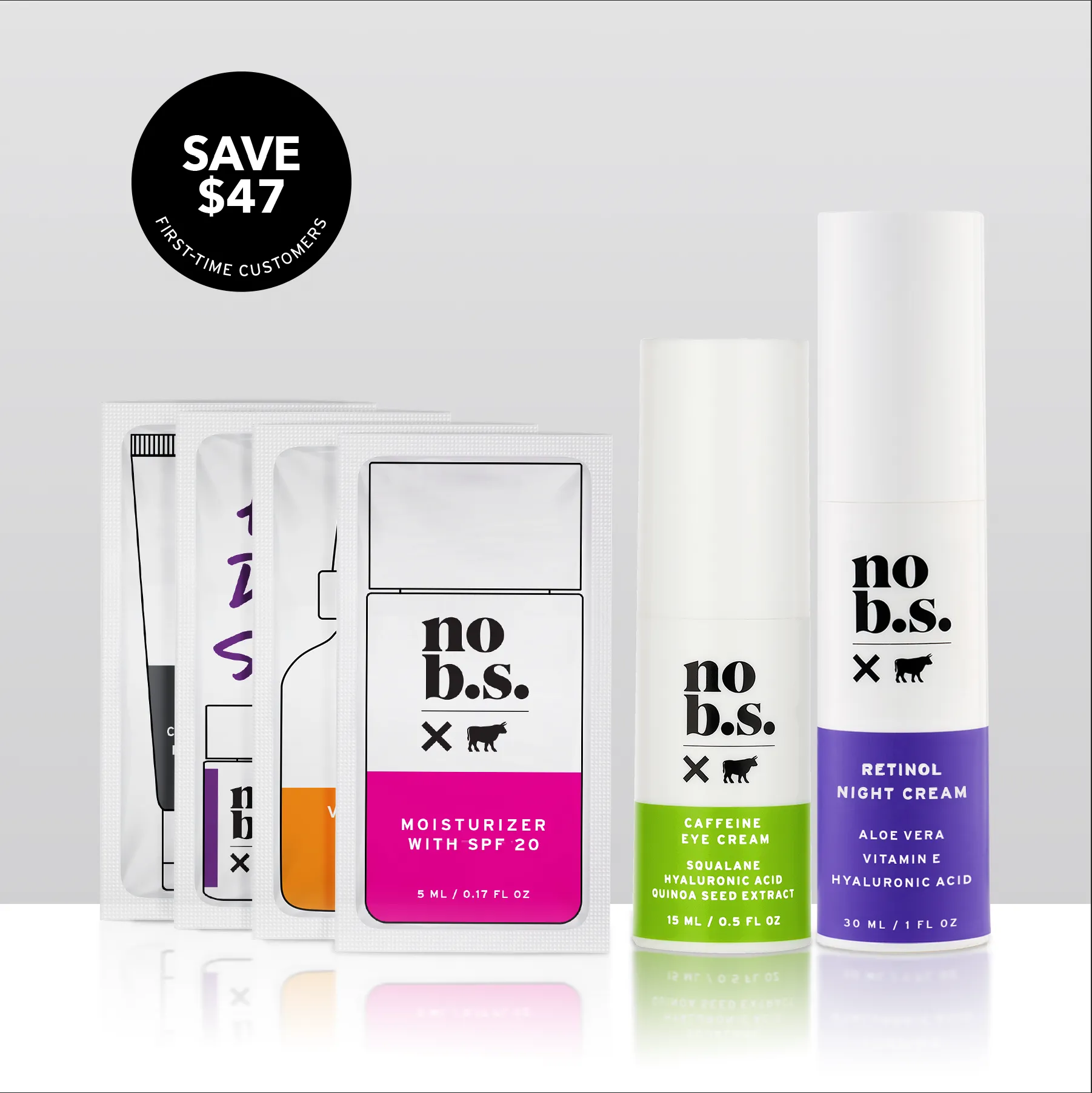 Skincare Discovery kit (Retinol Night Cream   Caffeine Eye Cream   4 Testers)