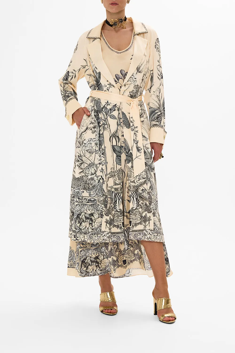 SOFT TRENCH WITH FRENCH CUFF ETCHED INTO ETERNITY