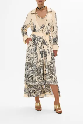 SOFT TRENCH WITH FRENCH CUFF ETCHED INTO ETERNITY