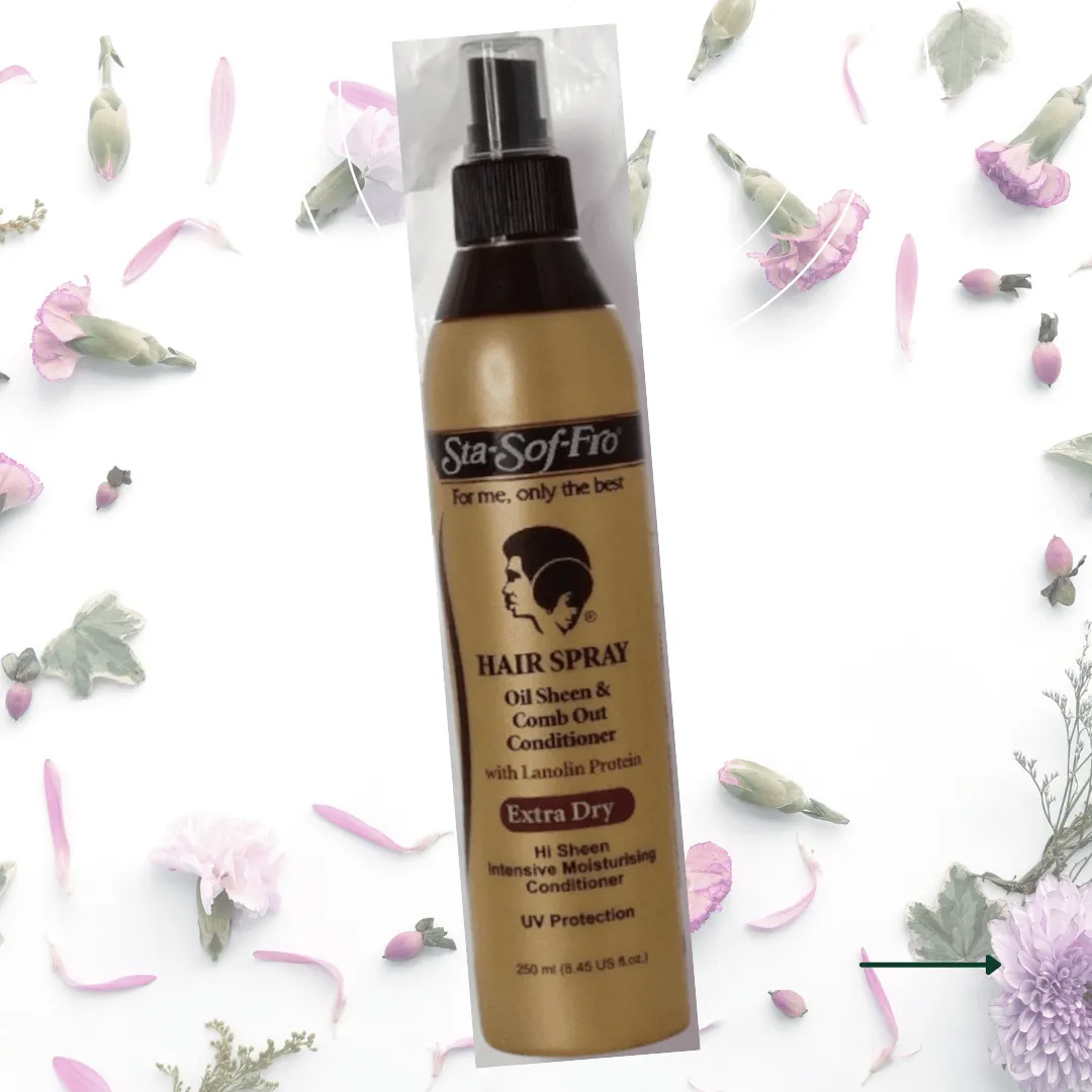 Sta Sof Fro Oil Sheen and Comb Out Conditioner Extra-Dry Hair Spray