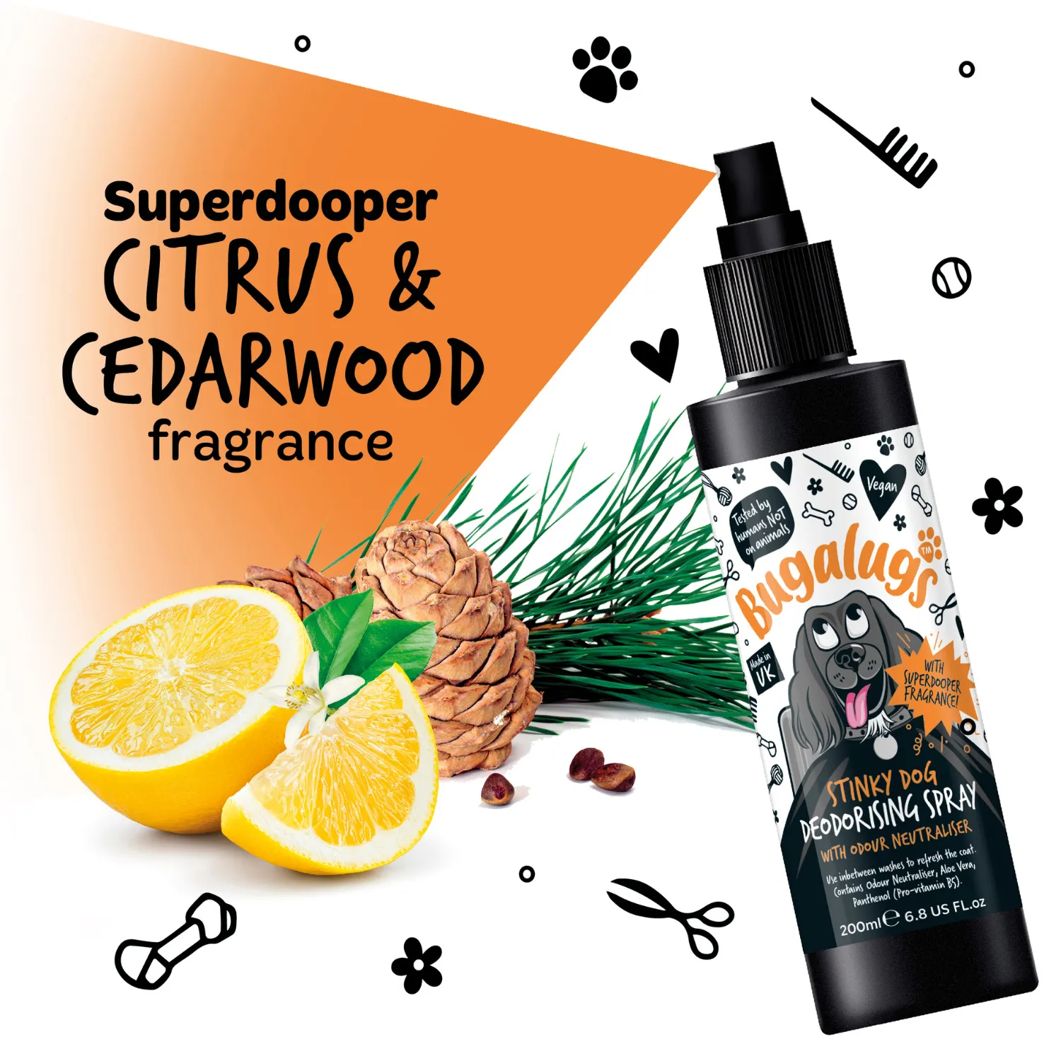 Stinky Dog Deodorising Spray with Odour Neutraliser