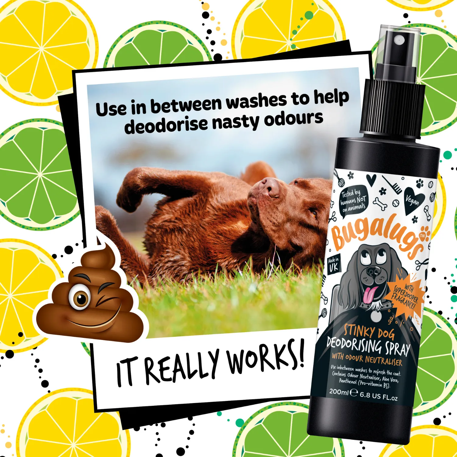 Stinky Dog Deodorising Spray with Odour Neutraliser