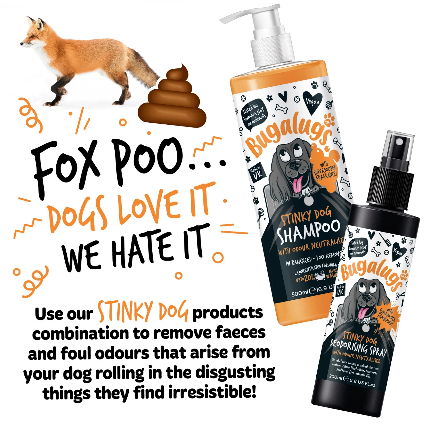 Stinky Dog Deodorising Spray with Odour Neutraliser