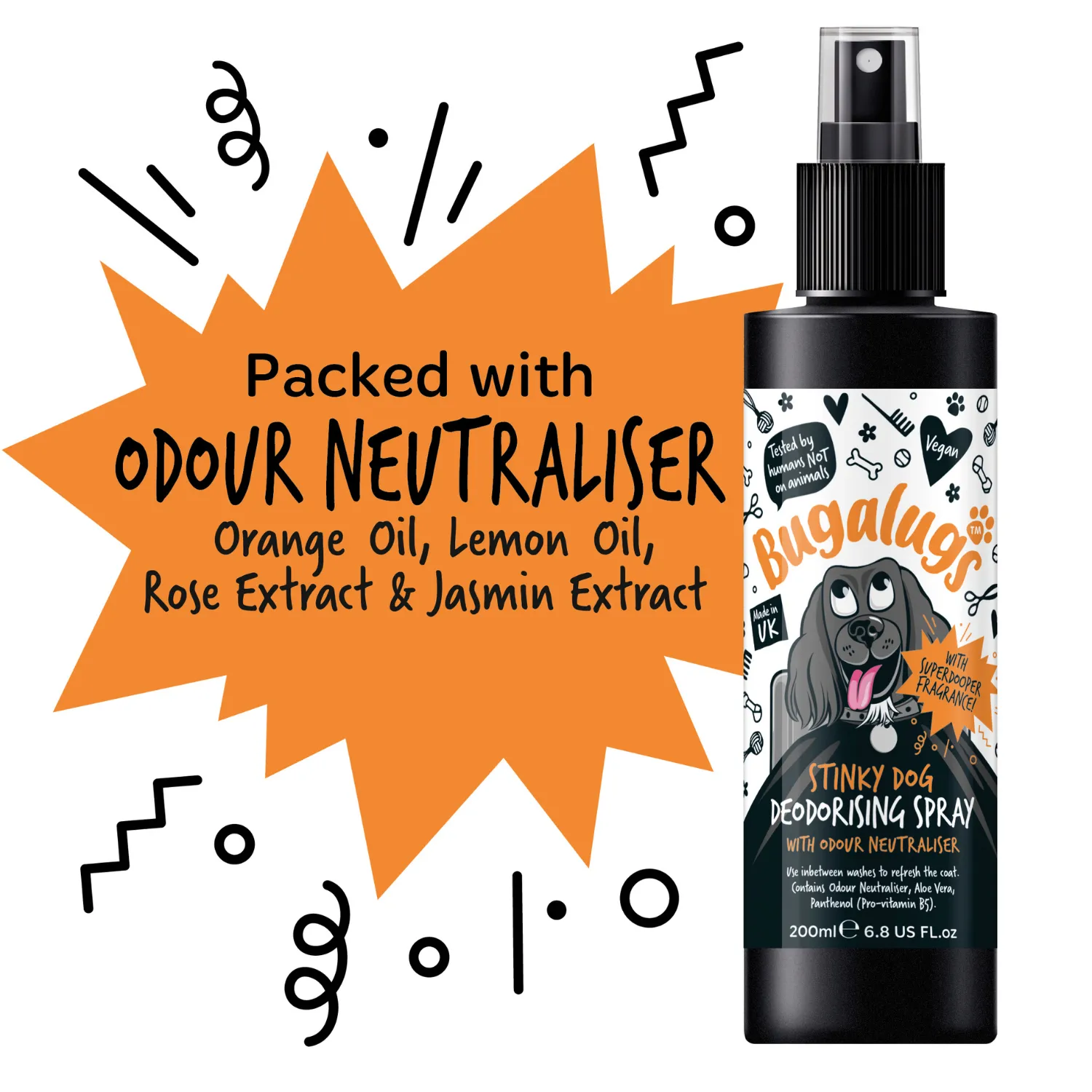 Stinky Dog Deodorising Spray with Odour Neutraliser
