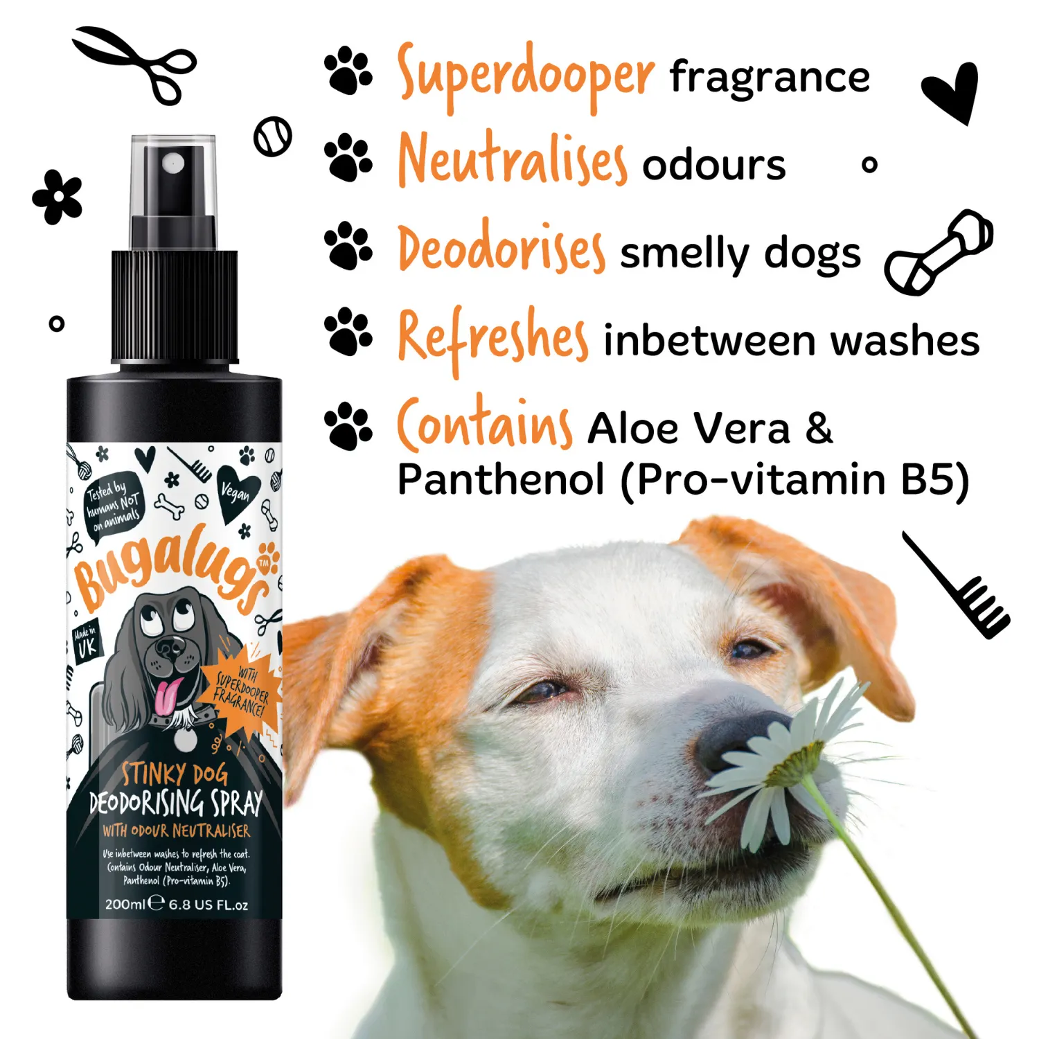 Stinky Dog Deodorising Spray with Odour Neutraliser
