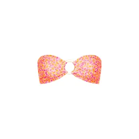 Strapless Bandeau Bikini Top - Sherbet Shimmer