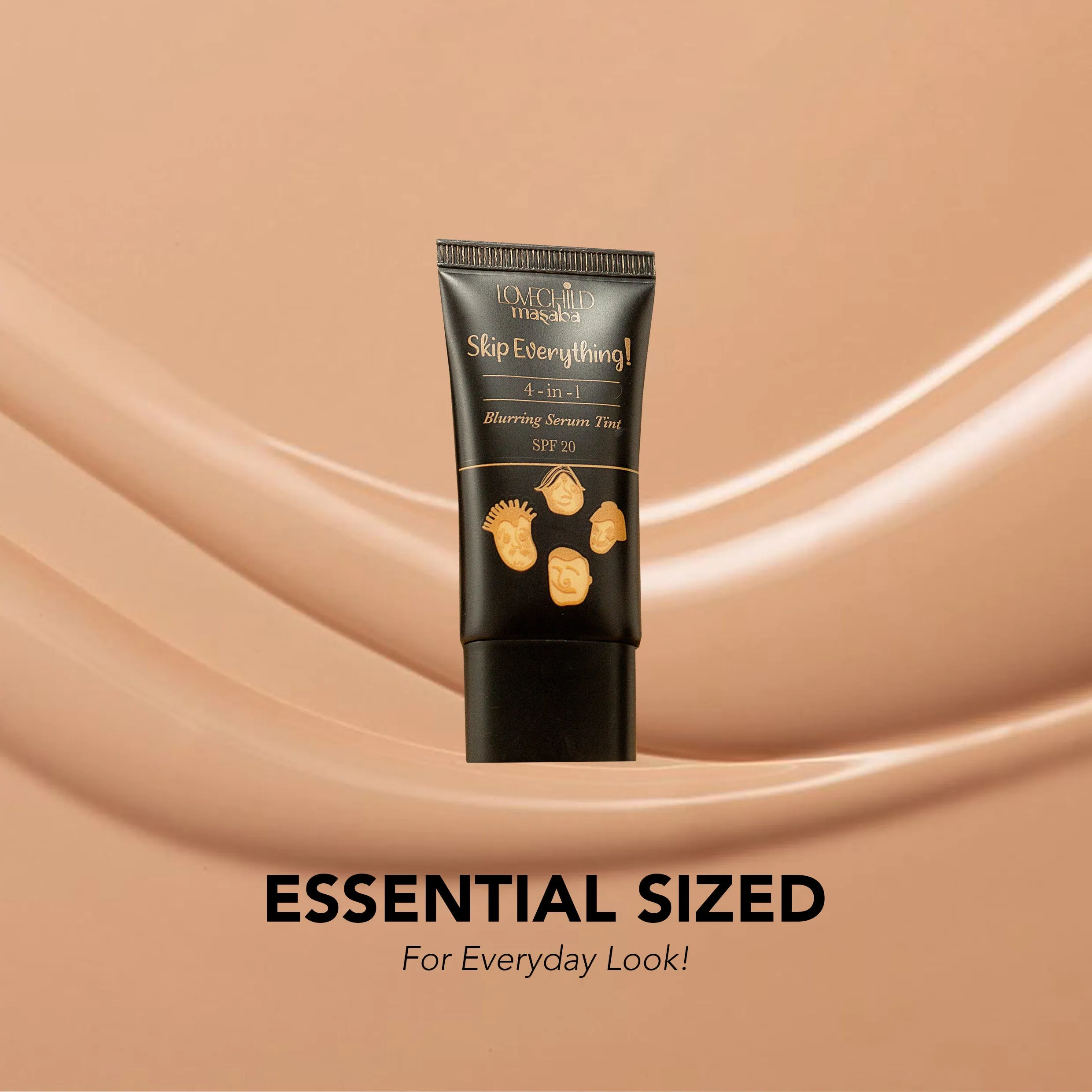Tough Toffee- Skip Everything Blurring Serum Skin Tint  4-in-1 Benefits